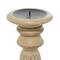 Brown Mango Wood Traditional Candle Holder Set